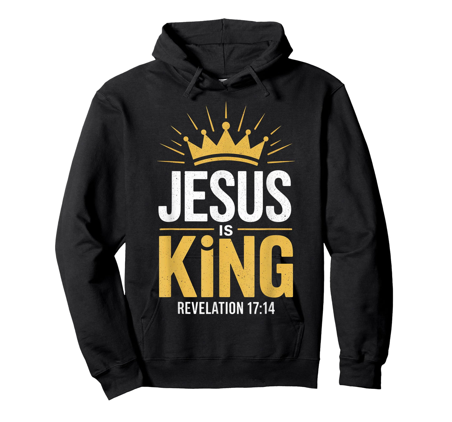 Jesus is King Revelation 17:14 - Christian Religious Bible T-Shirt