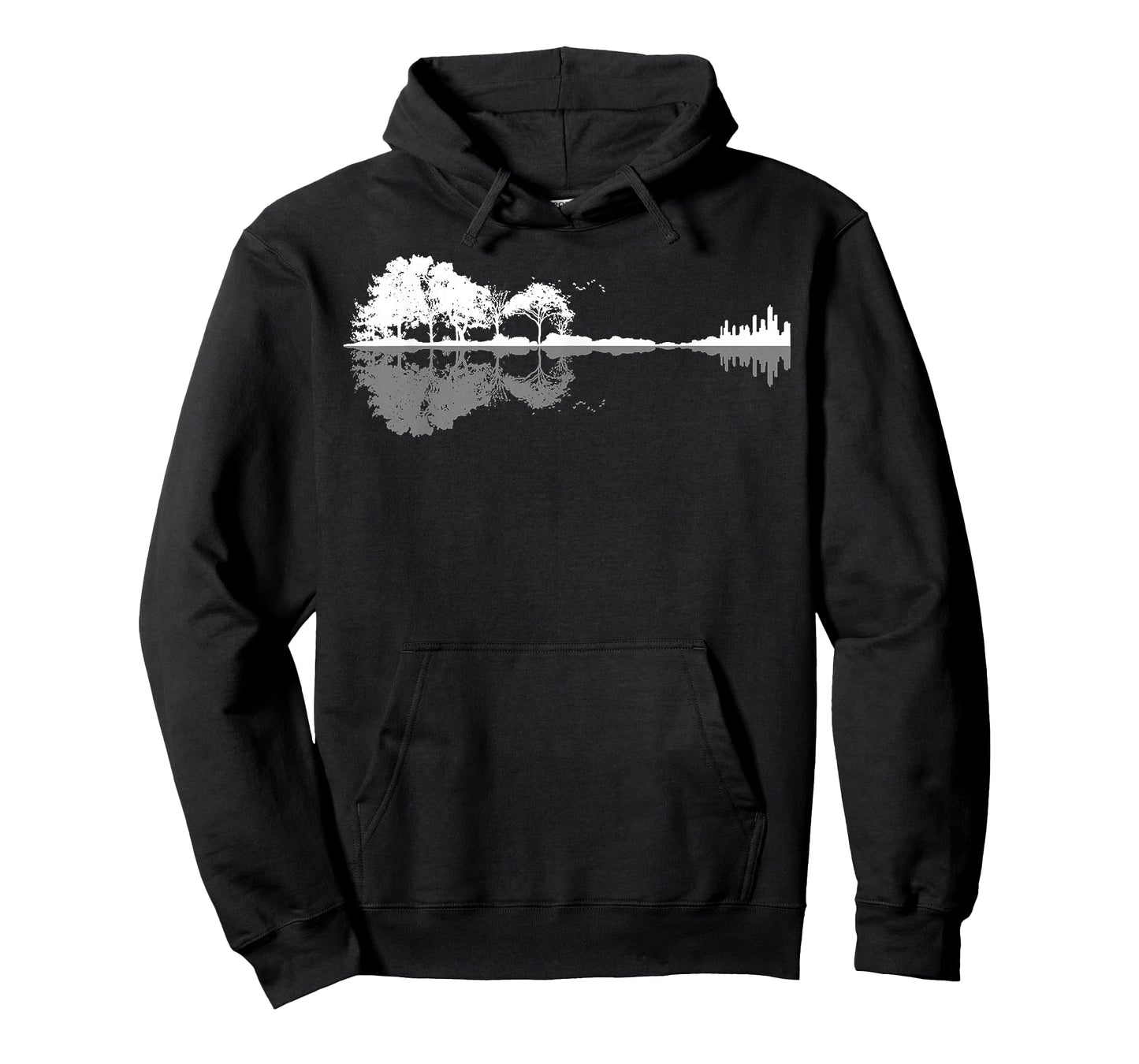 Retro Forest Funny Nature Guitar Classic Music T-Shirt