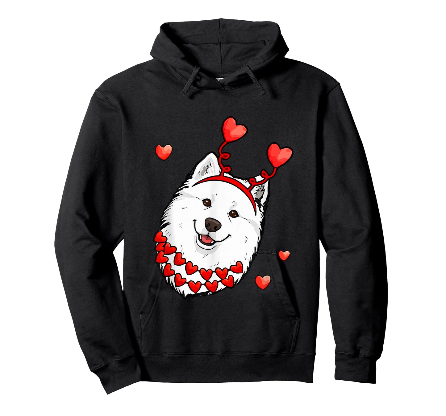 Samoyed Face Valentine's Day Matching Owner Family Kids T-Shirt