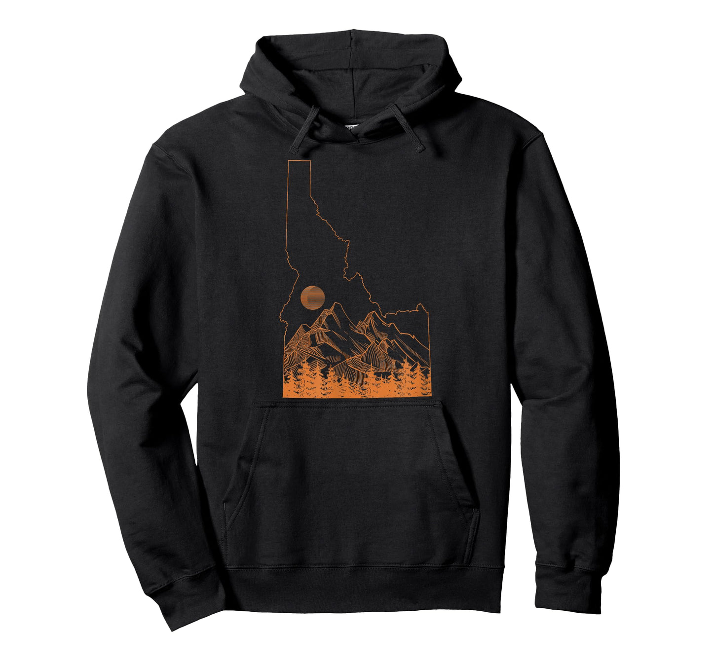 Idaho State Outline Mountains Minimalist Line Art T-Shirt