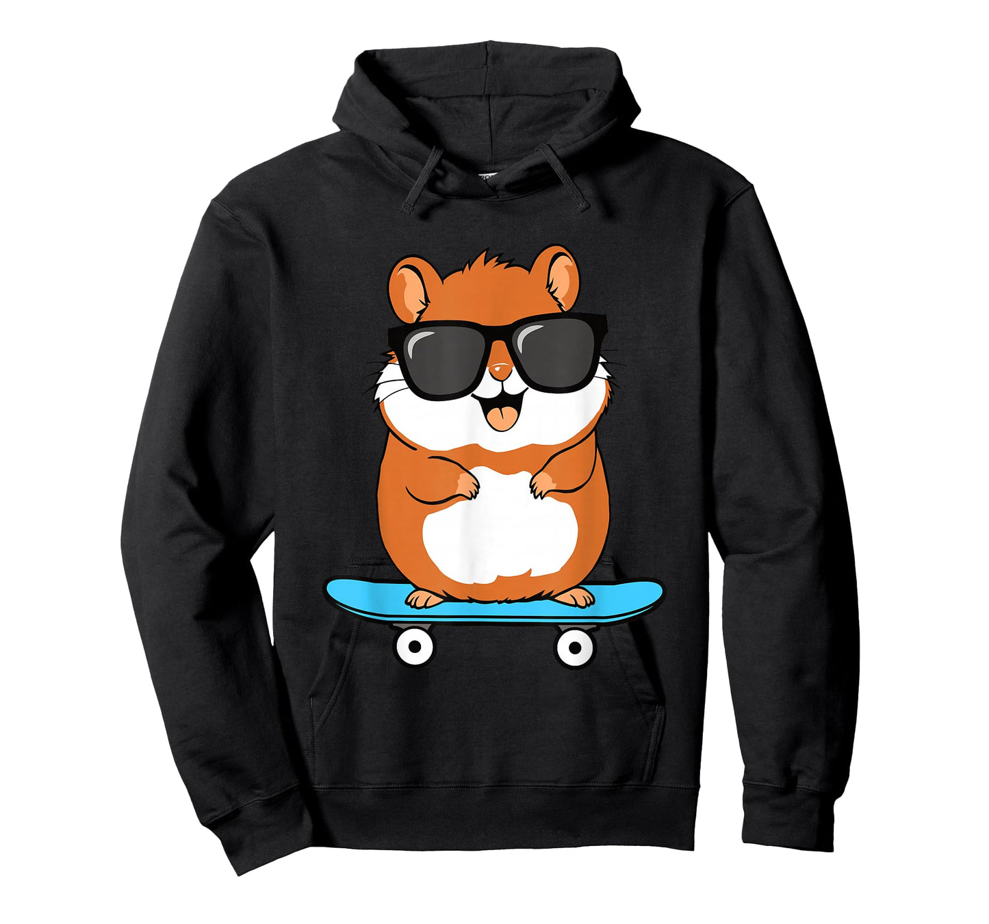 Funny Cool Hamster Skateboard Boys Kids T-Shirt
