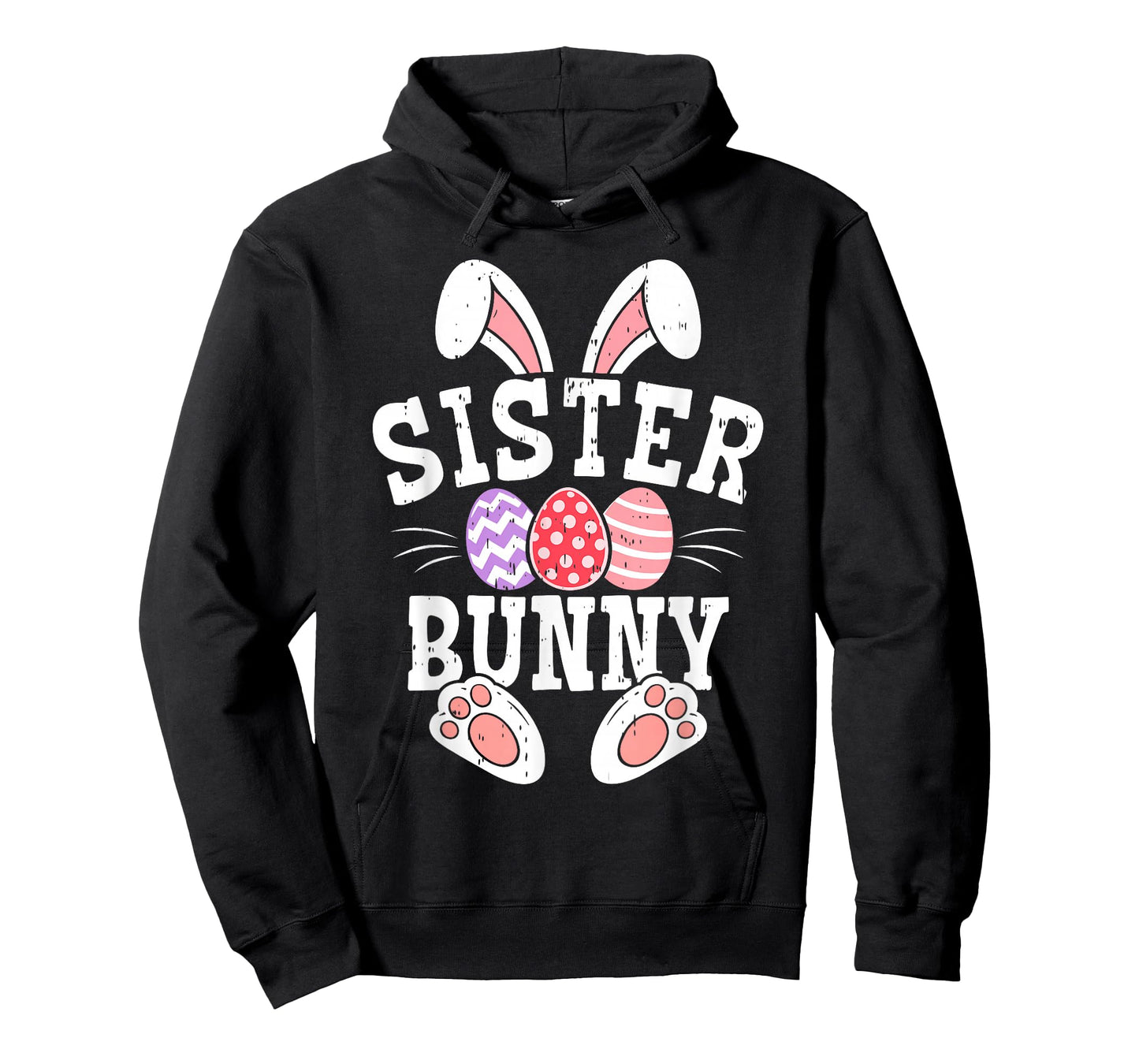 Sister Bunny Happy Easter Day Matching Family Easter Eggs T-Shirt