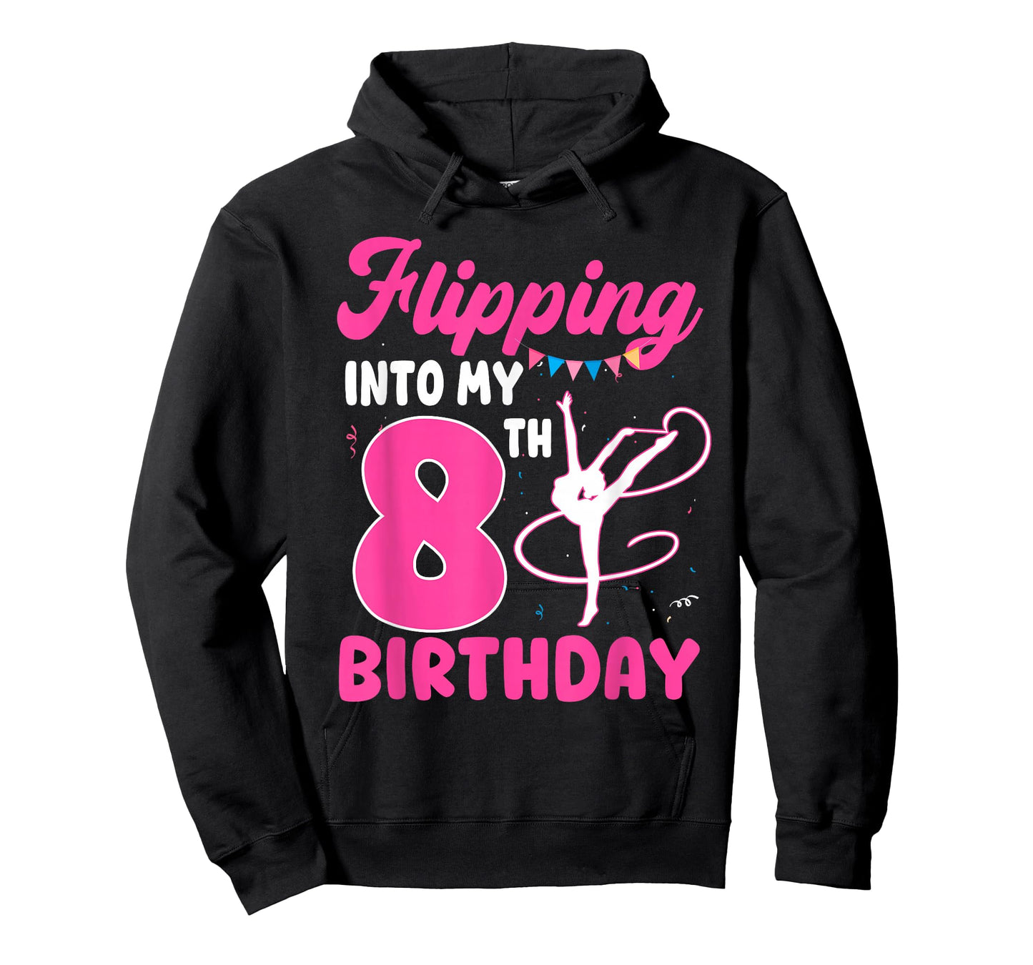 8 Year Old Girl Flipping Into My 8th Birthday Gymnastics T-Shirt
