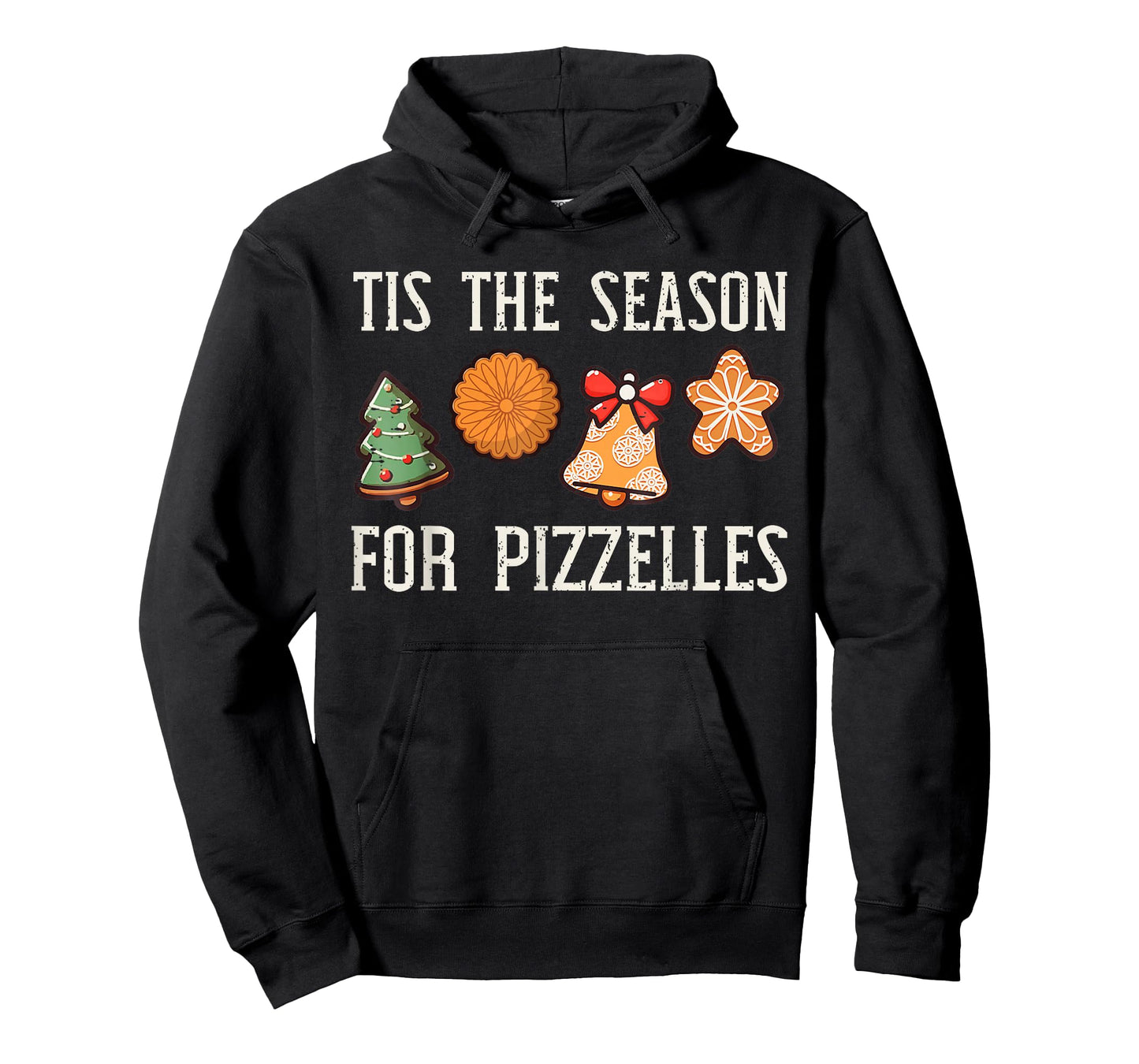 Tis The Season for Pizzelles Christmas Food Baking Pizza T-Shirt