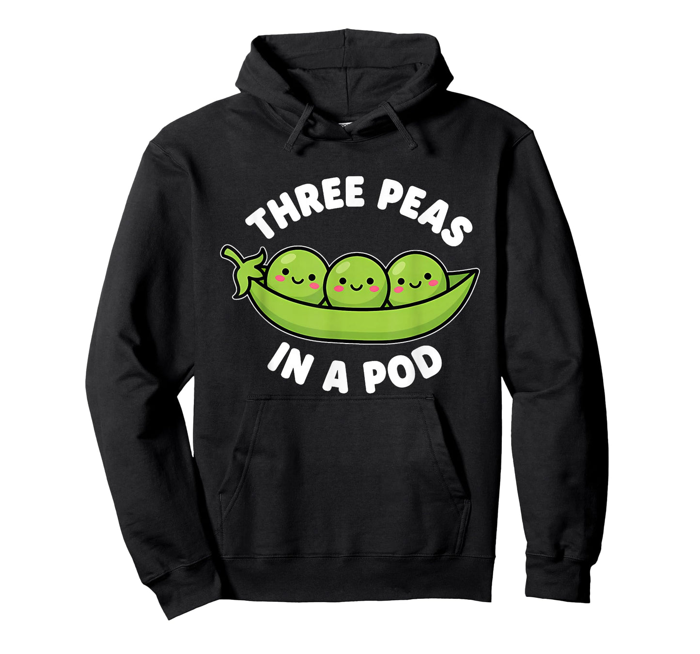 Funny Three Peas in A Pod Cute Kawaii T-Shirt