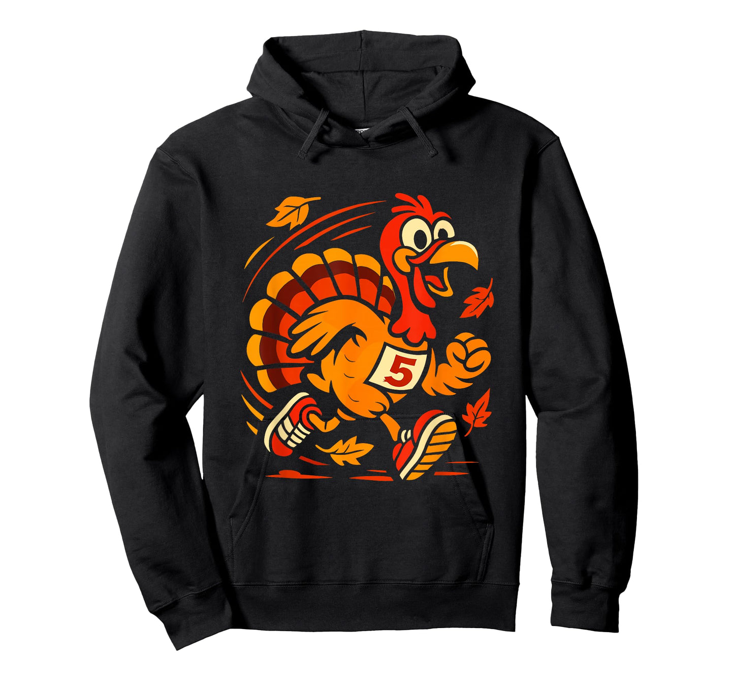 Funny Turkey Runner Thanksgiving Day 5K Fall Race Humor T-Shirt