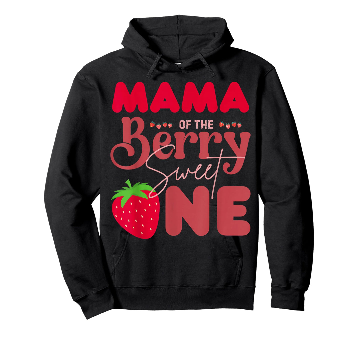 Mama of The Berry Sweet One 1st Birthday Strawberry Mom T-Shirt