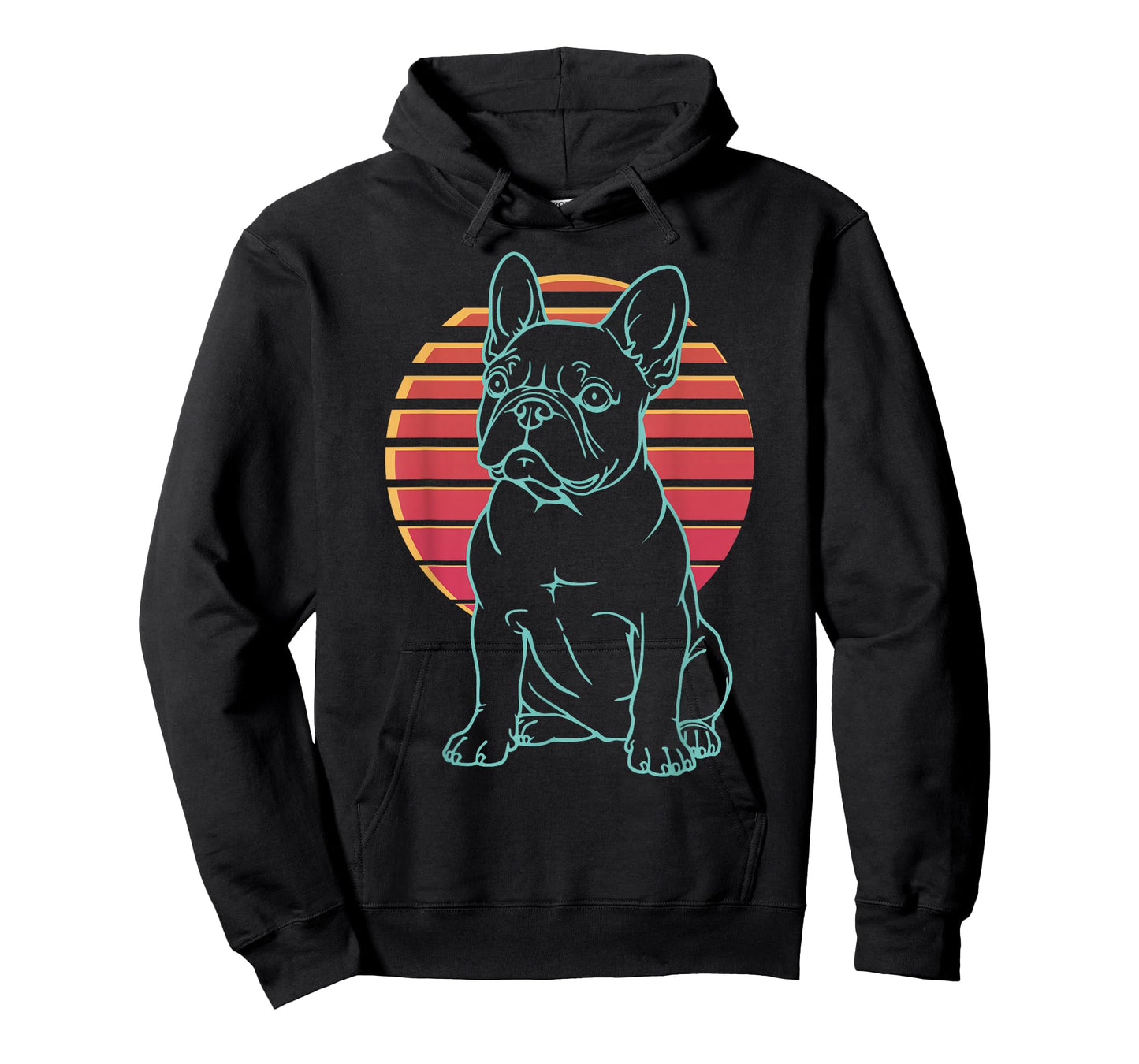 French Bulldog Lover Frenchie Dog Retro Synthwave 80s T-Shirt