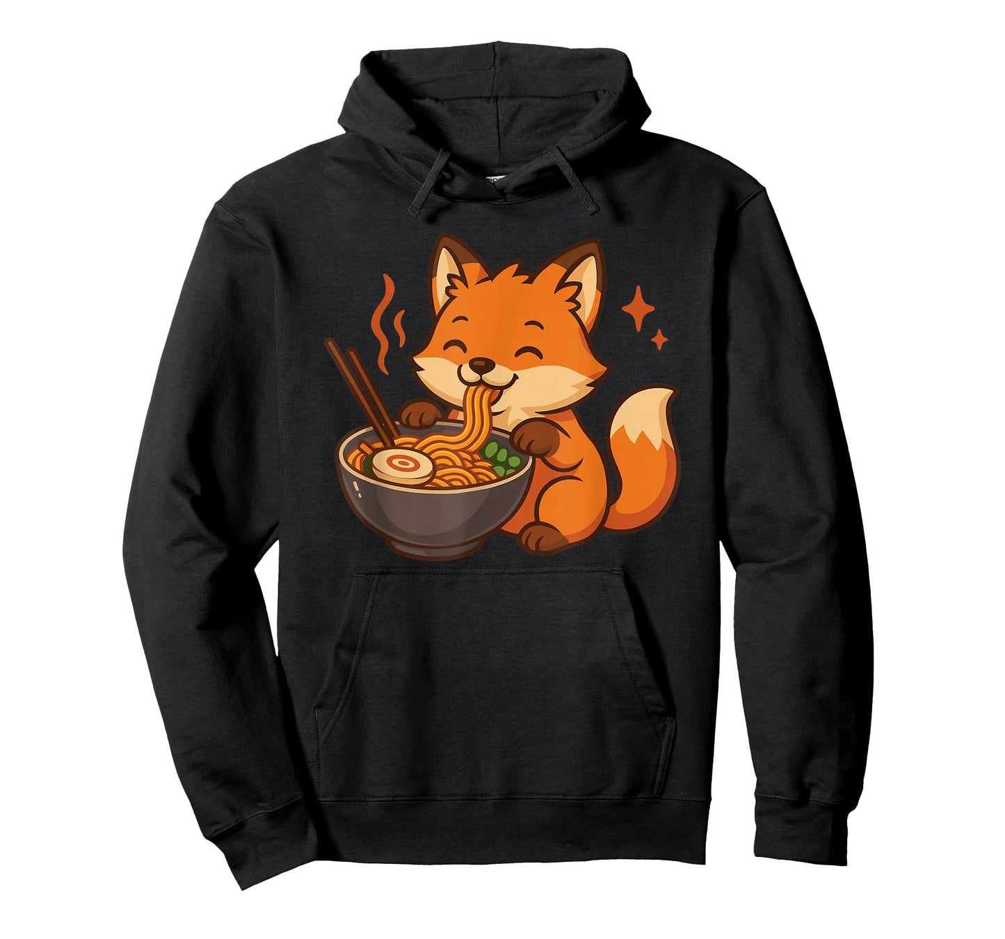 Fox with Noodles Ramen Kawaii Fox T-Shirt