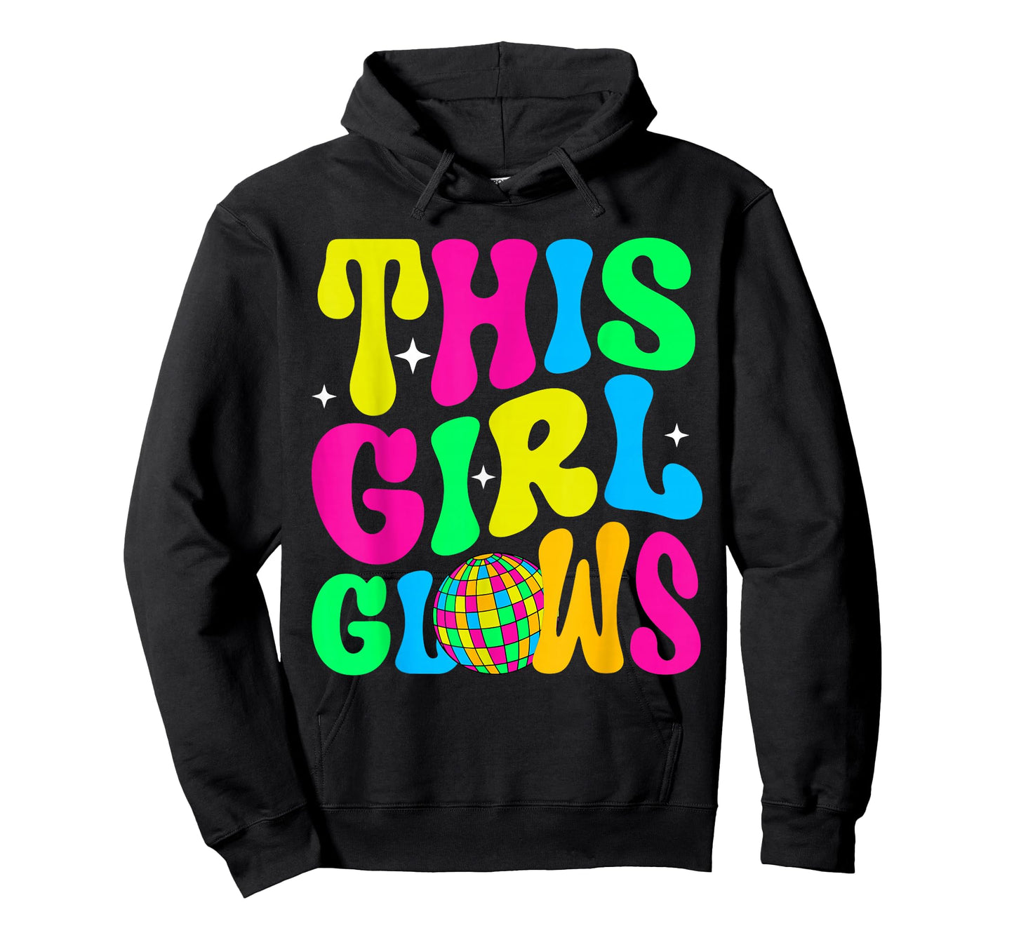 Women Girls This Girl Glows Groovy T-Shirt