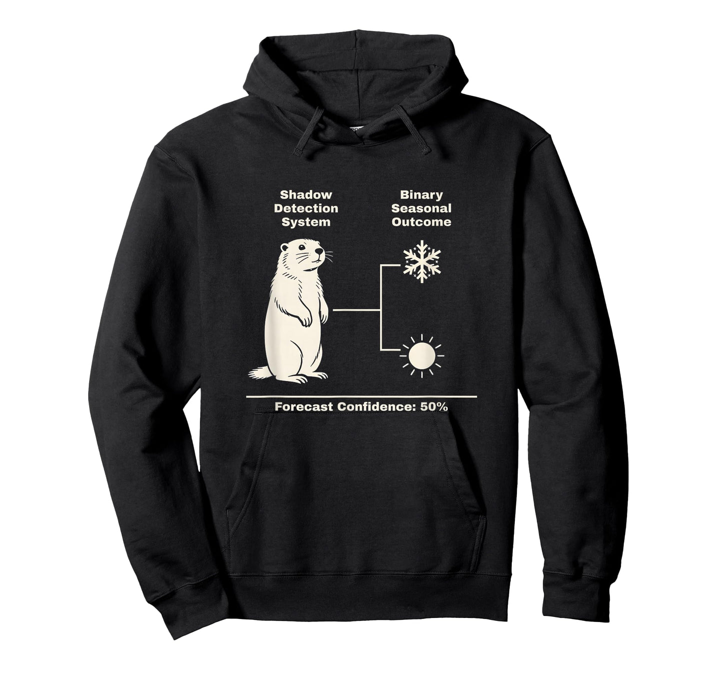 Funny Groundhog Day Weather Binary Weather Humor Forecast T-Shirt