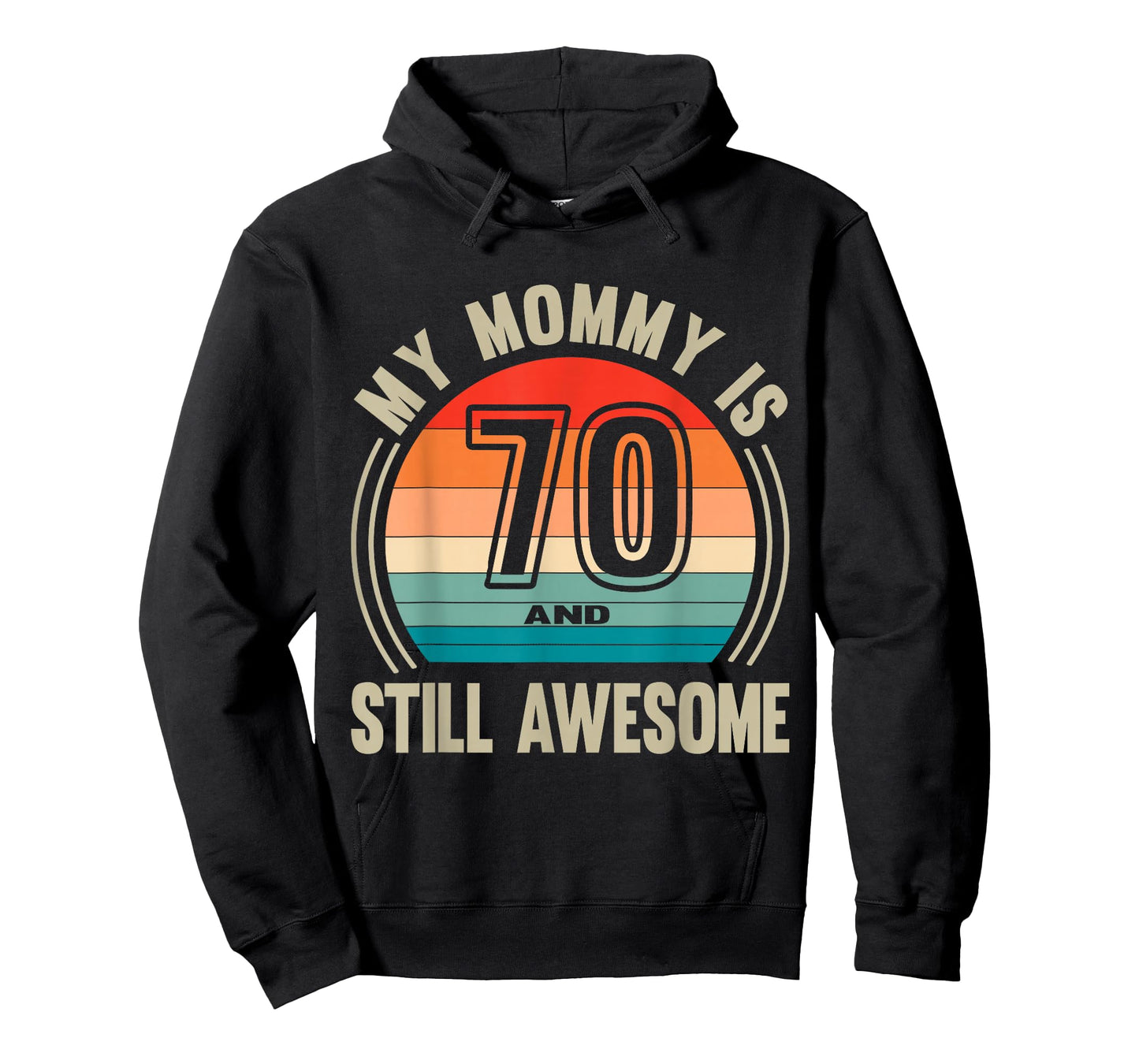 Womens Recto Mommy is 70 and Still Awesome 70th Birthday Mom T-Shirt