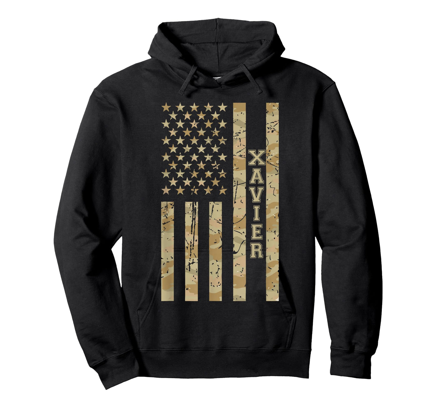 Xavier Desert Camo Distressed American T-Shirt