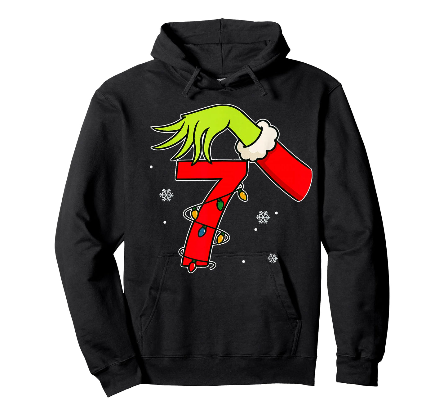 Fun Number 7 Christmas 67 Six Seven Meme Xmas Men Women Kids T-Shirt