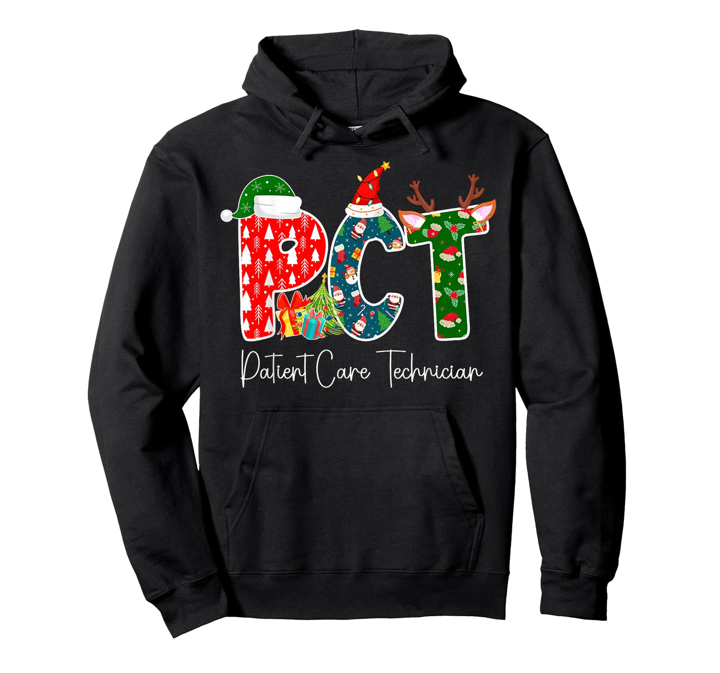 PCT Christmas Patient Care Technician Xmas Family Group T-Shirt