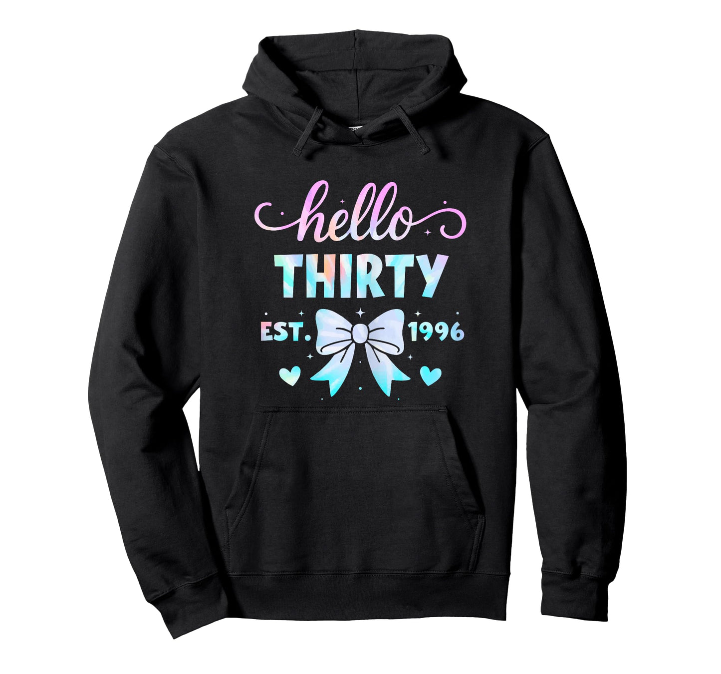 Hello Thirty Coquette Bow 30th Birthday Women 30 Year Old T-Shirt