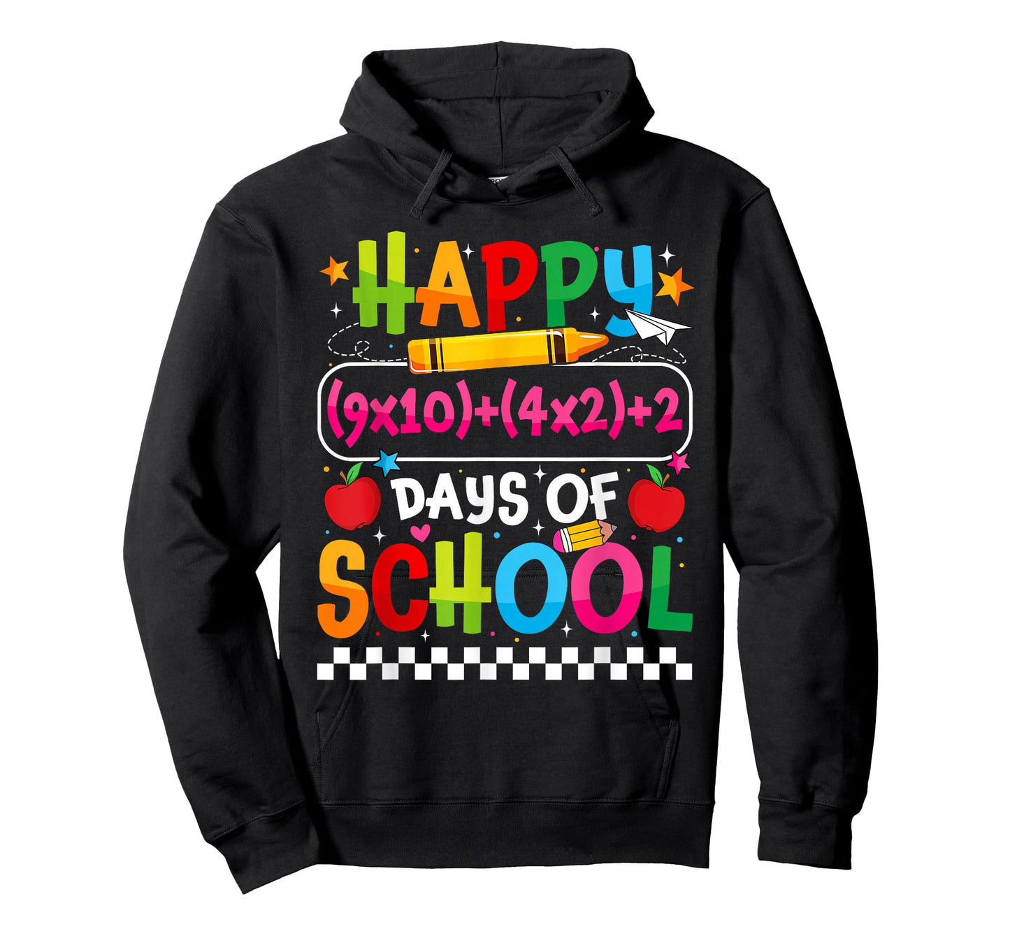 100th Day of School Happy 100 Days Math Equation Teacher Kid T-Shirt