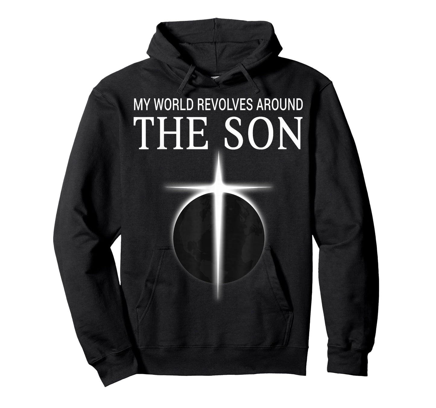 World Revolves Around Son Christian Faith Cross Light T-Shirt