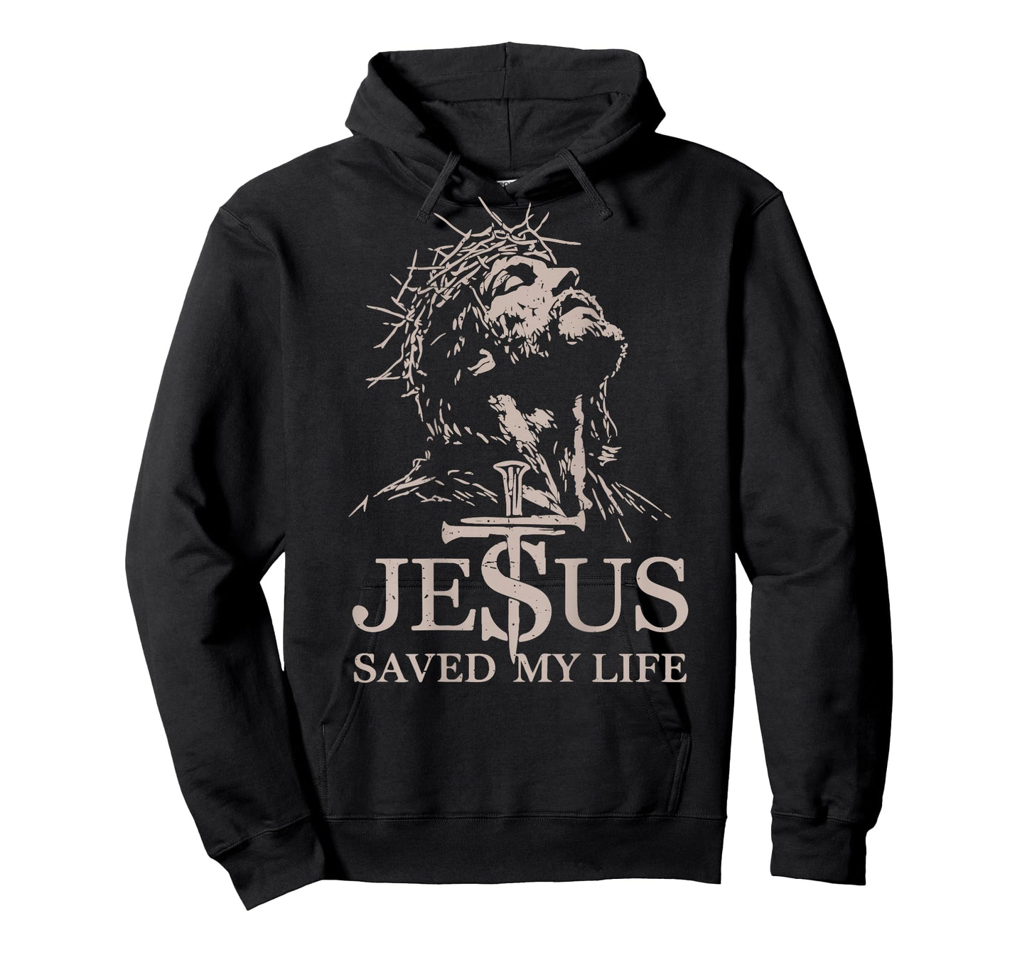 Men's Jesus Christ Saved My Life Christian Grave Religious T-Shirt