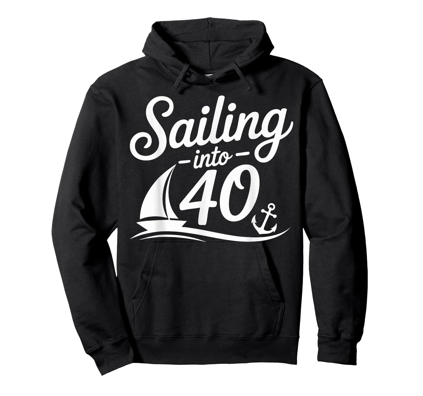 Sailing Into 40 Nautical Birthday Cruise 40th Years hbd T-Shirt