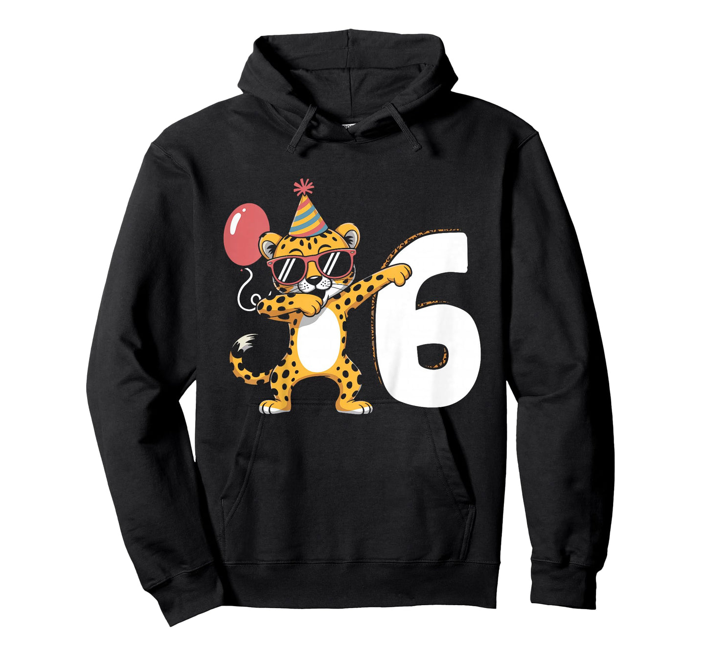 Dabbing Cheetah 6th Birthday Boy T-Shirt