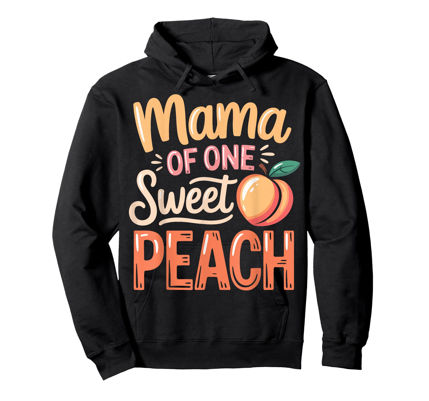Mama of One Sweet Peach Family Matching T-Shirt
