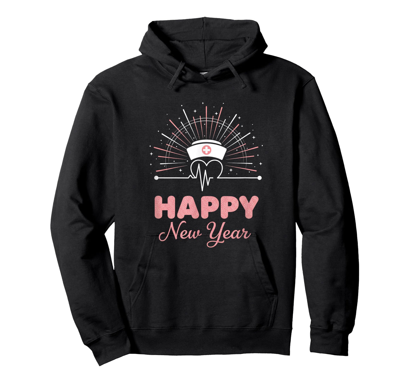 New Year Nurse Heartbeat, Happy New Year NYE Design T-Shirt