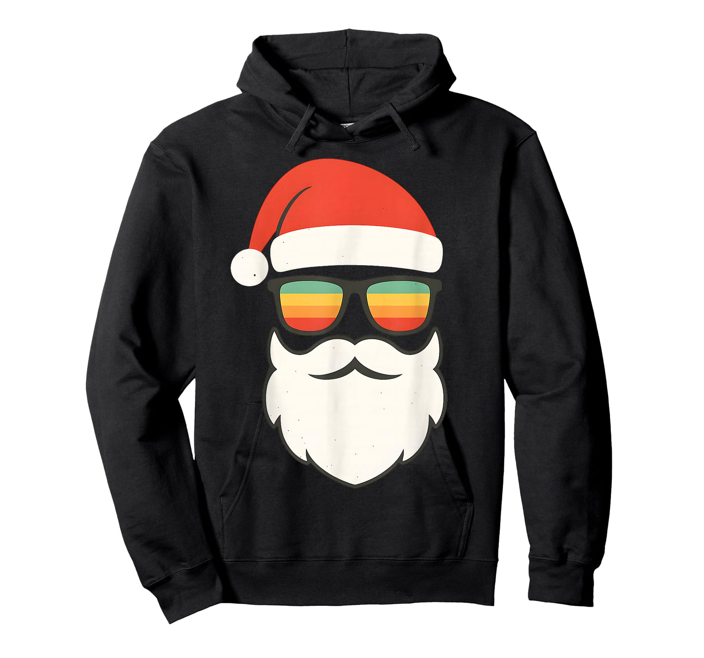 Fun Santa Face with Sunglasses Funny Christmas for Men Boys T-Shirt