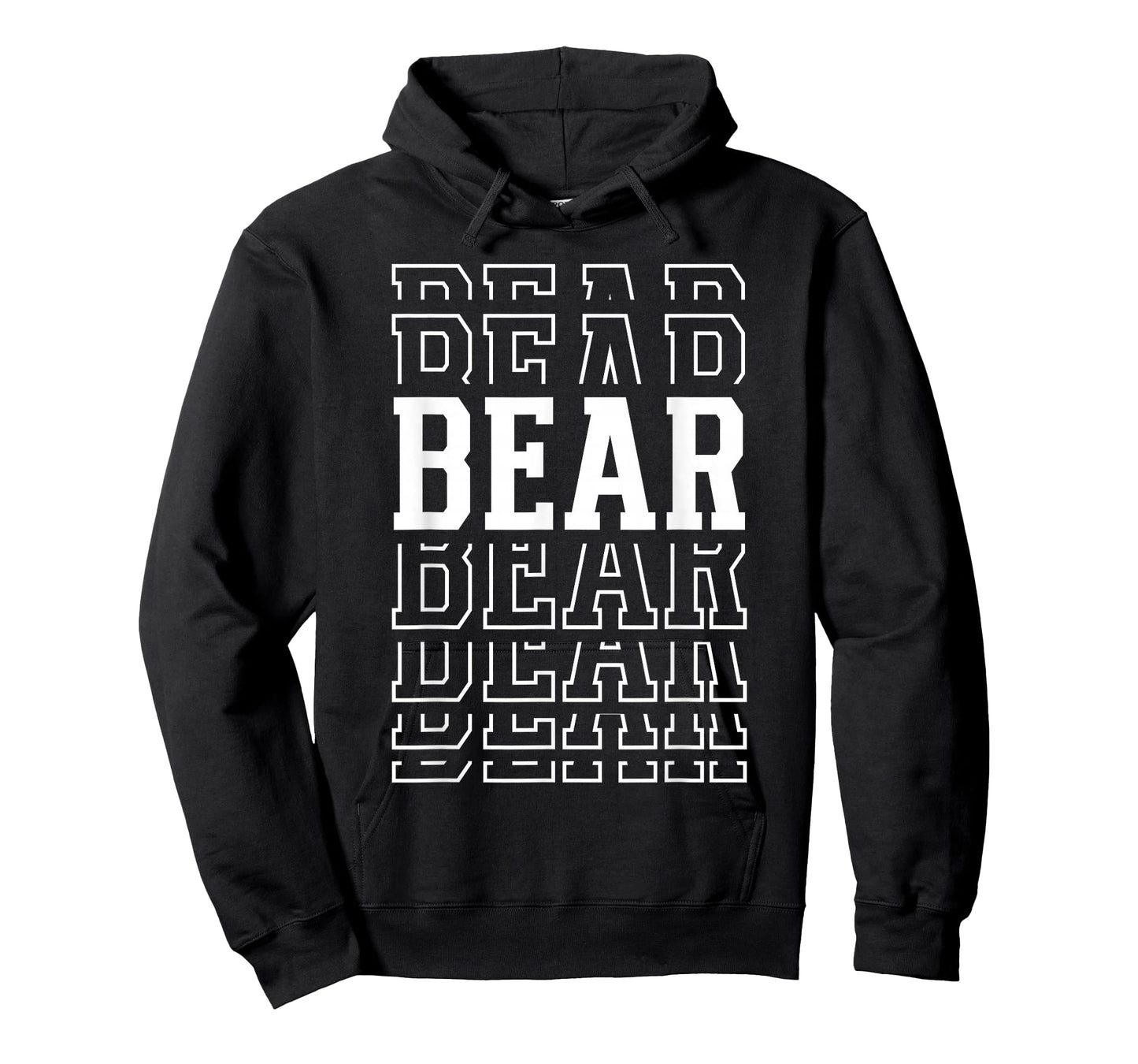 Bear Layered Text Costume Animal Lover T-Shirt
