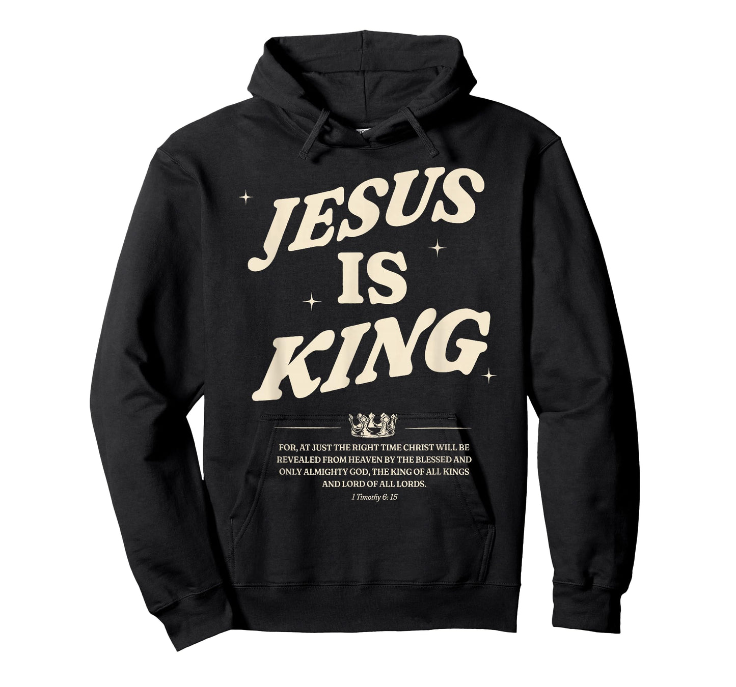 Jesus is King Bible Verse Faith Christian Religious Apparel T-Shirt