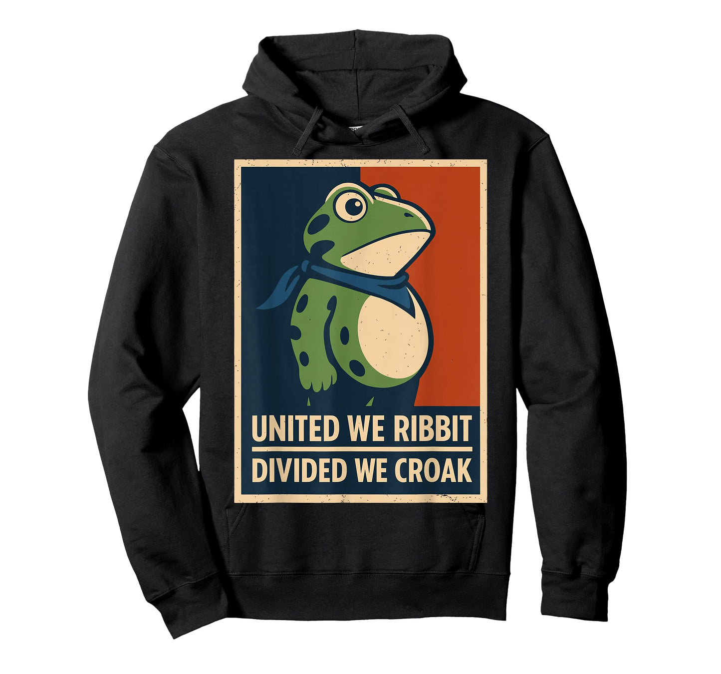 United We Ribbit Divided We Croak Funny Frog Protest Costume T-Shirt
