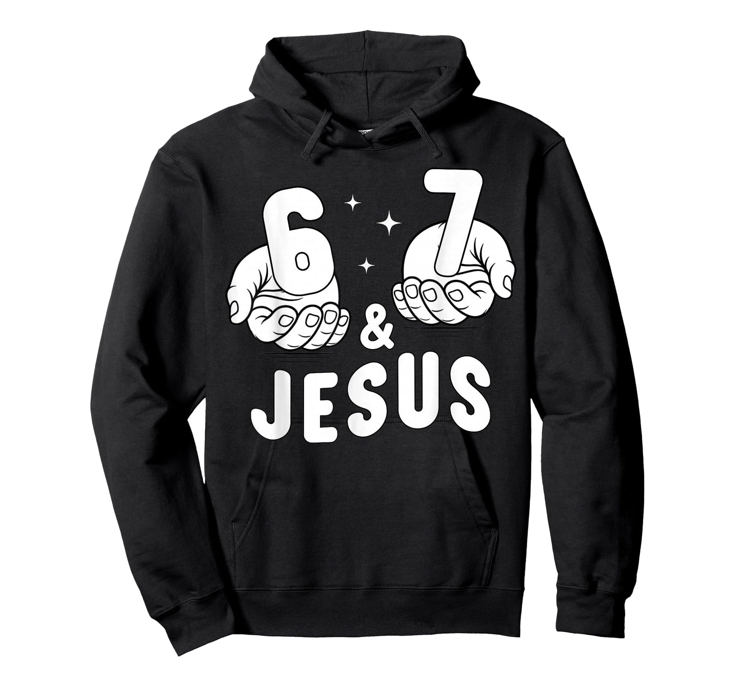 Christian 67 Hands Funny 6 7 Meme for Kids Boys Religious T-Shirt