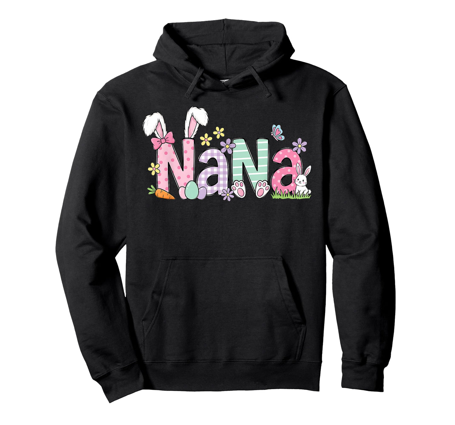 Happy Easter Nana Bunny Ears for Grandma Grandmother T-Shirt