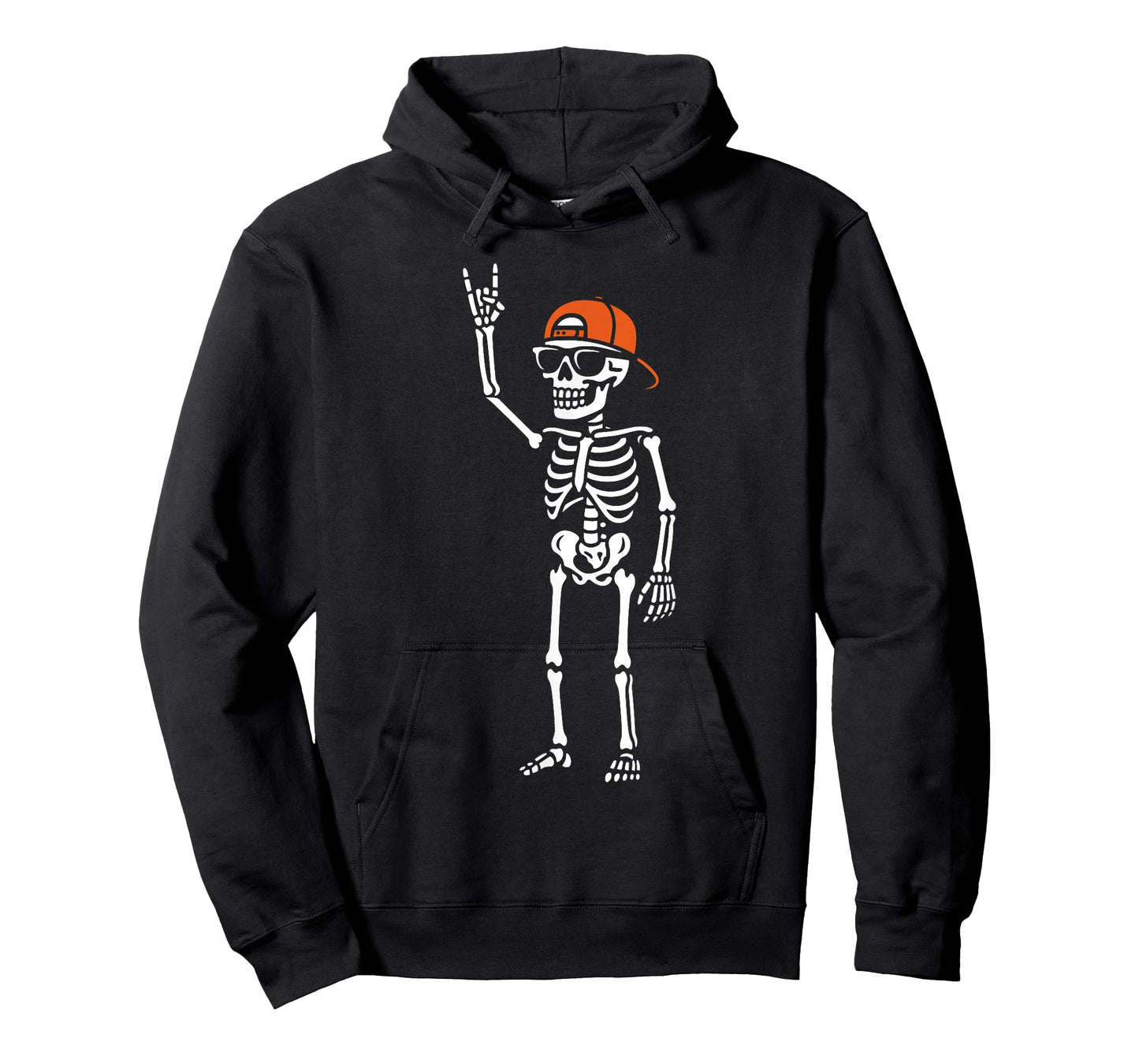 Skeleton Rock Music Men Women Kids Funny Halloween T-Shirt