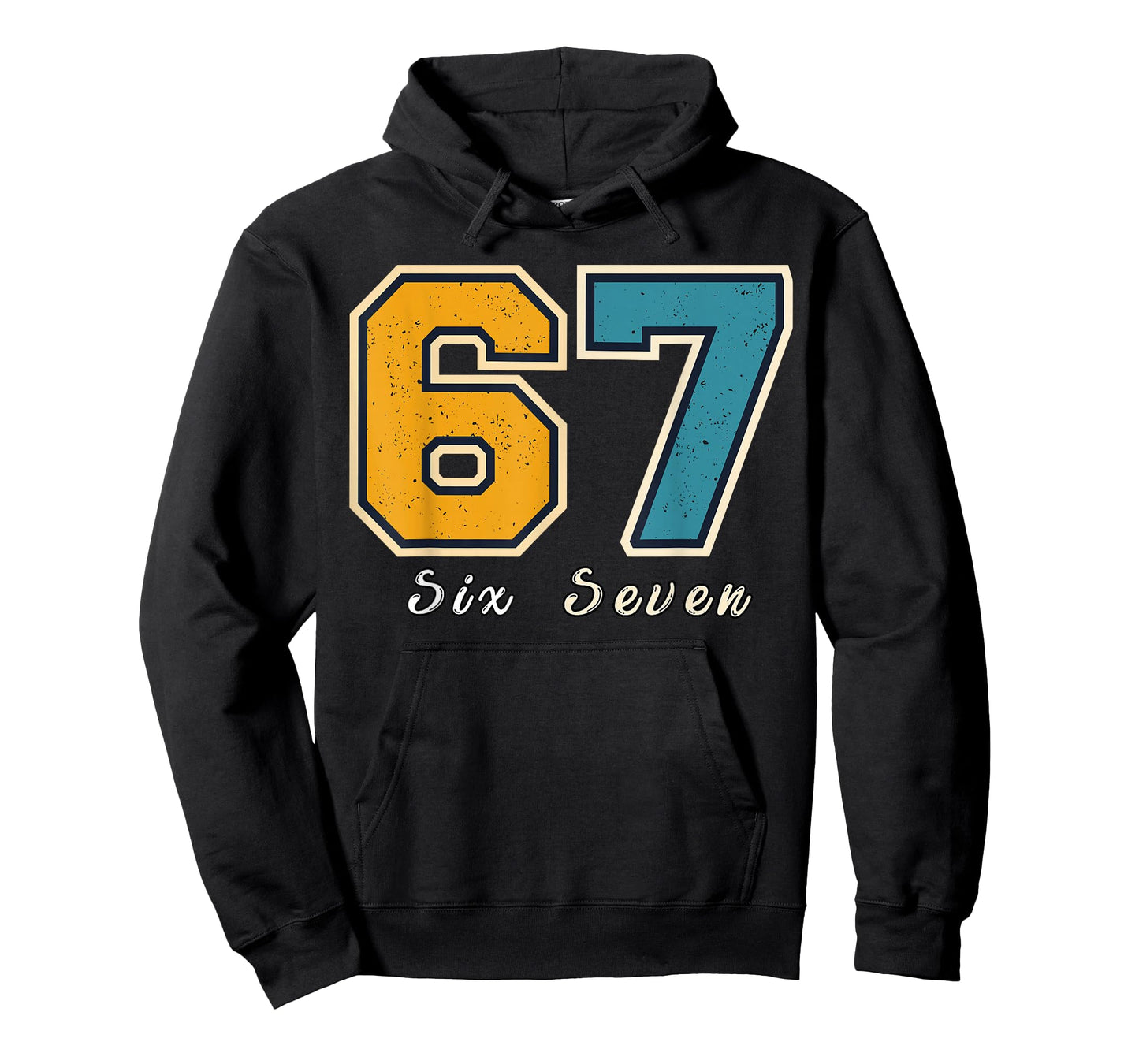 Funny Six Seven 6 7 Meme Gen Alpha Slang T-Shirt
