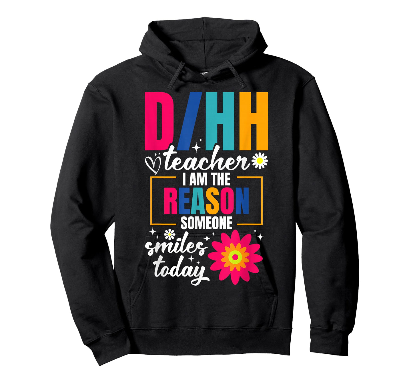 Deaf Hard of Hearing Teacher Smiles ASL D/HH Teacher T-Shirt