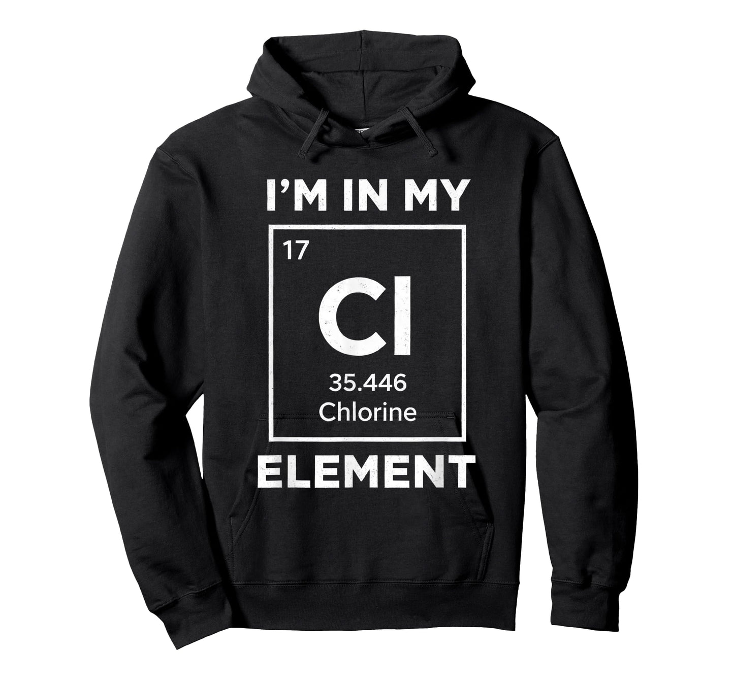 Funny Chlorine Swimmer Graphic I'm in My Element Science Art T-Shirt