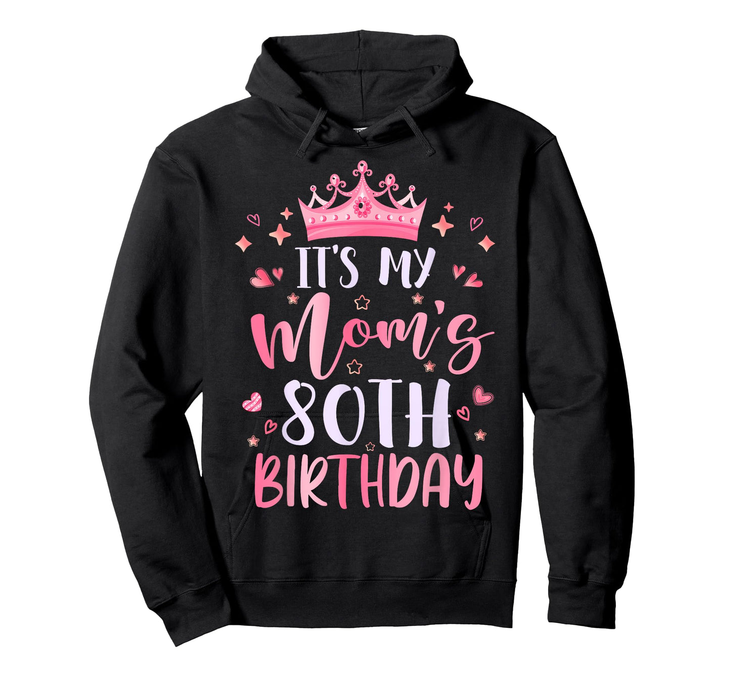 It's My Mom's 80th Birthday Pink Happy 80 Years Old T-Shirt