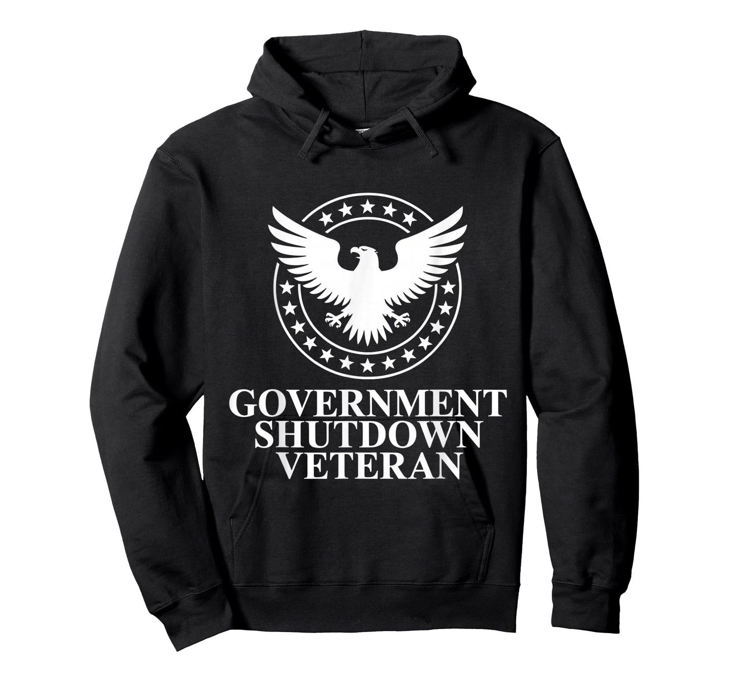 Government Shutdown Veteran Eagle Patriotic Political Humor T-Shirt