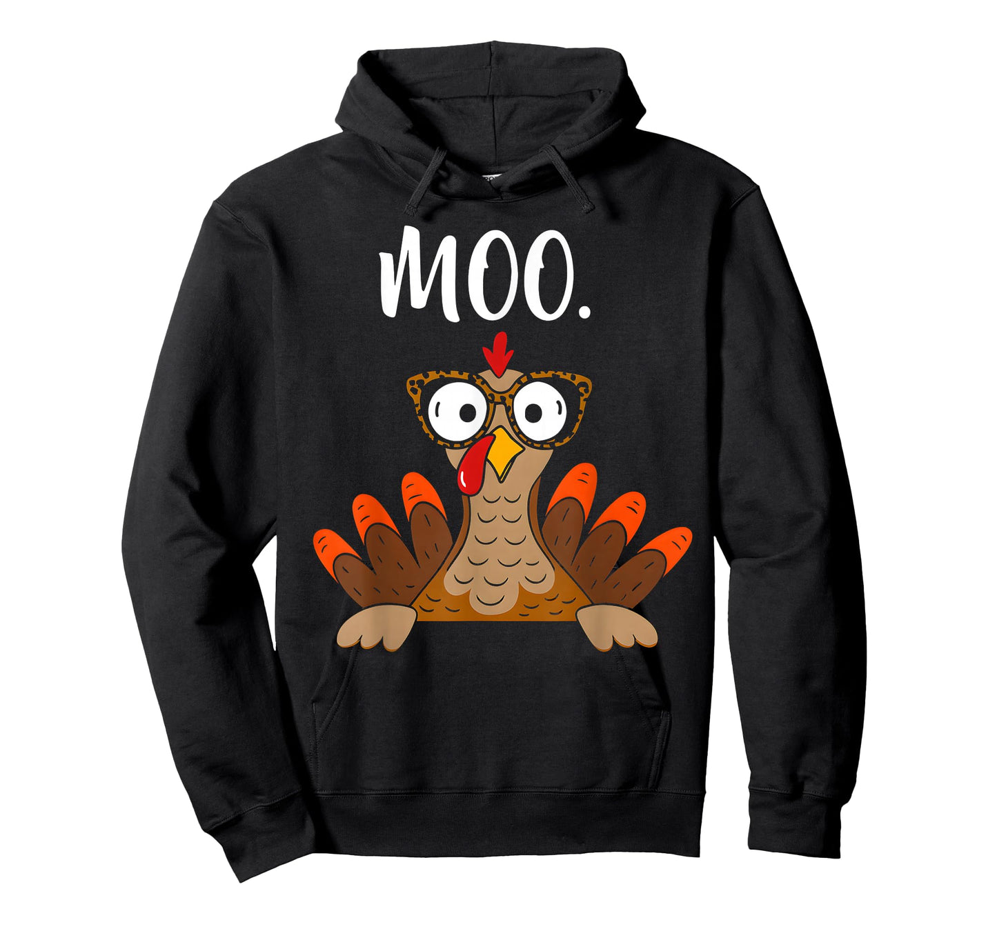 Turkey Face Moo Funny Thanksgiving Shirt Turkey moo T-Shirt