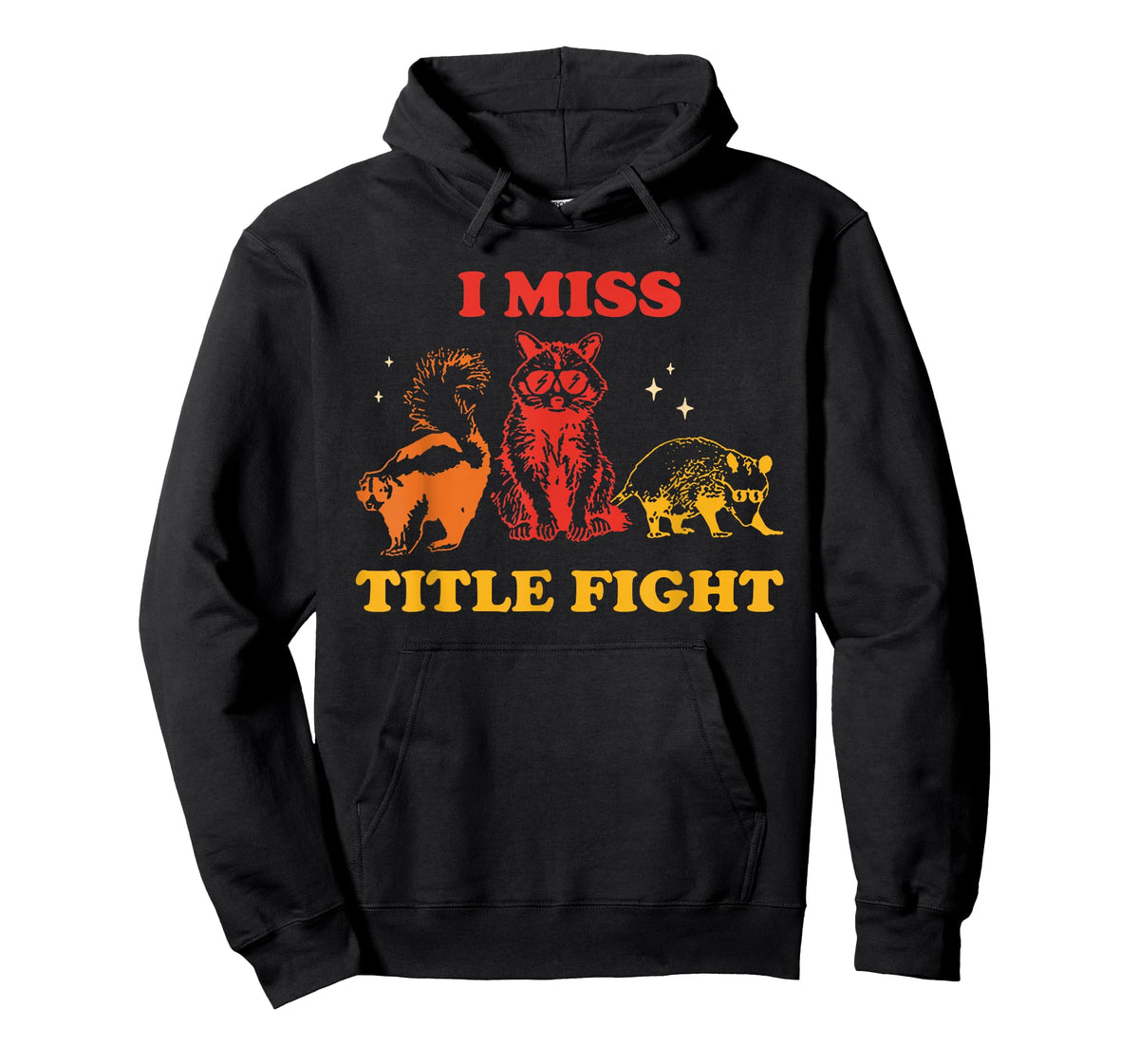 I Miss Title Fight Funny Animals Retro Vintage T-Shirt
