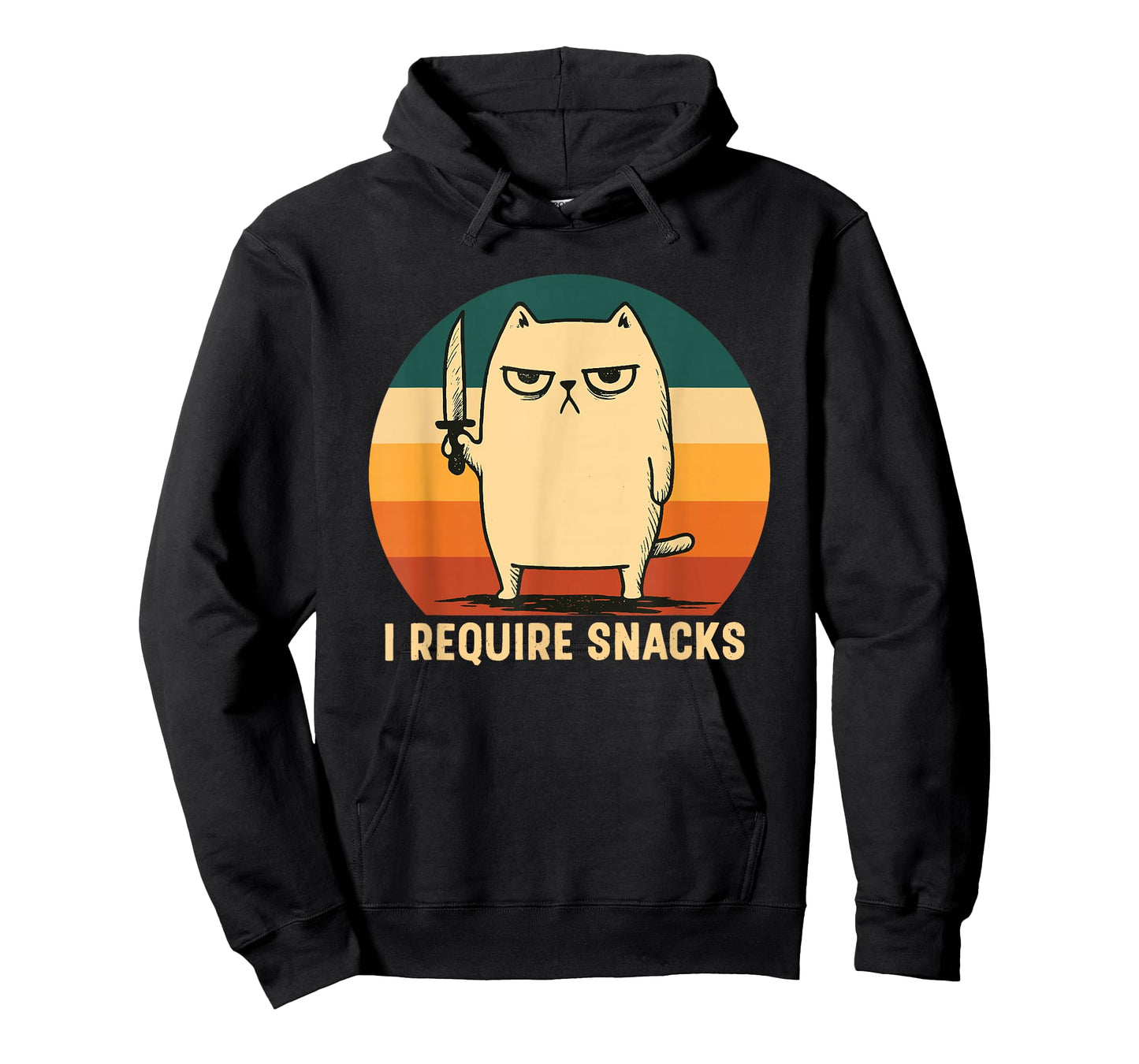 I Require Snacks Design Men Women Kids Funny Cat Meme T-Shirt