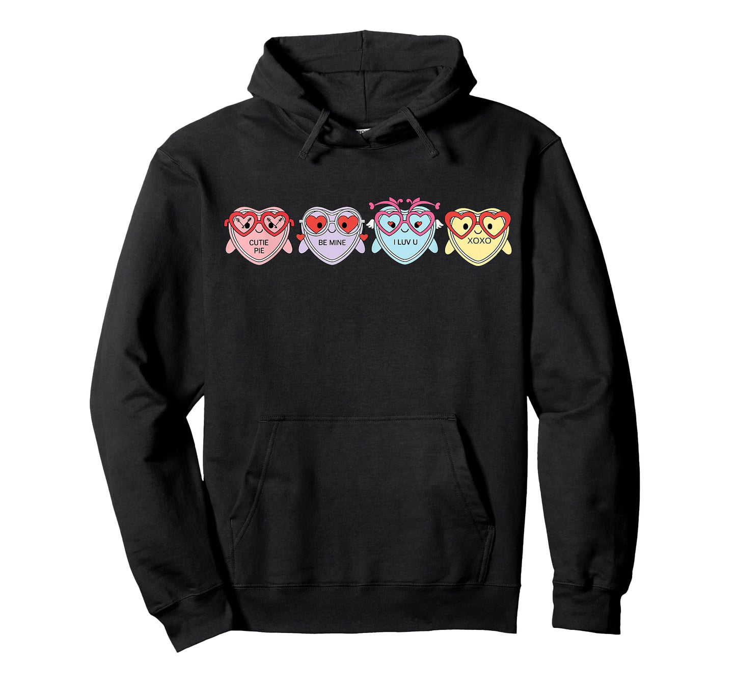 Hearts Candy Wearing Glasses Optometry Optician Valentines T-Shirt