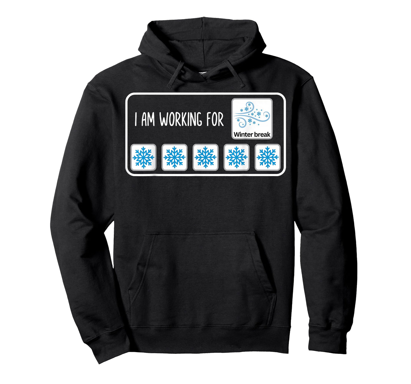 Retro I Am Working for Winter Break Christmas SPED Teacher T-Shirt