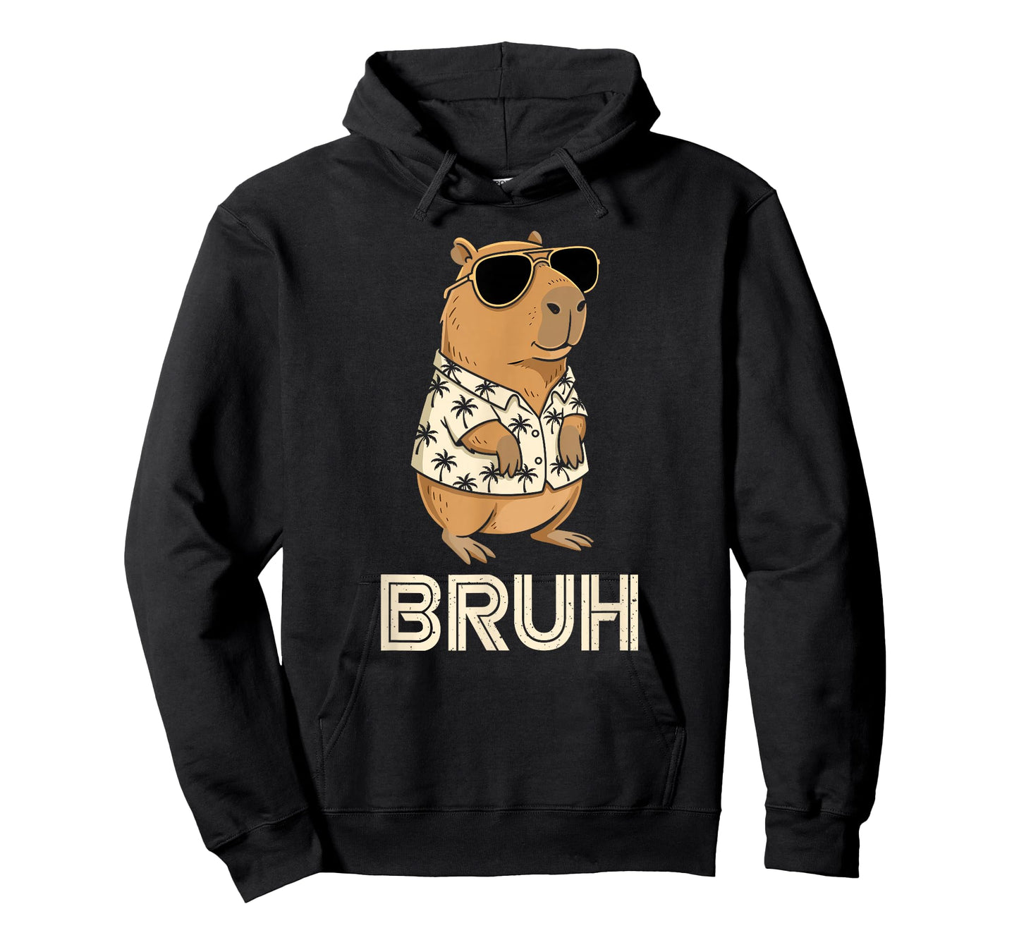 Sunglasses Capybara Bruh Funny Animal Meme Capy Rodent Boys T-Shirt