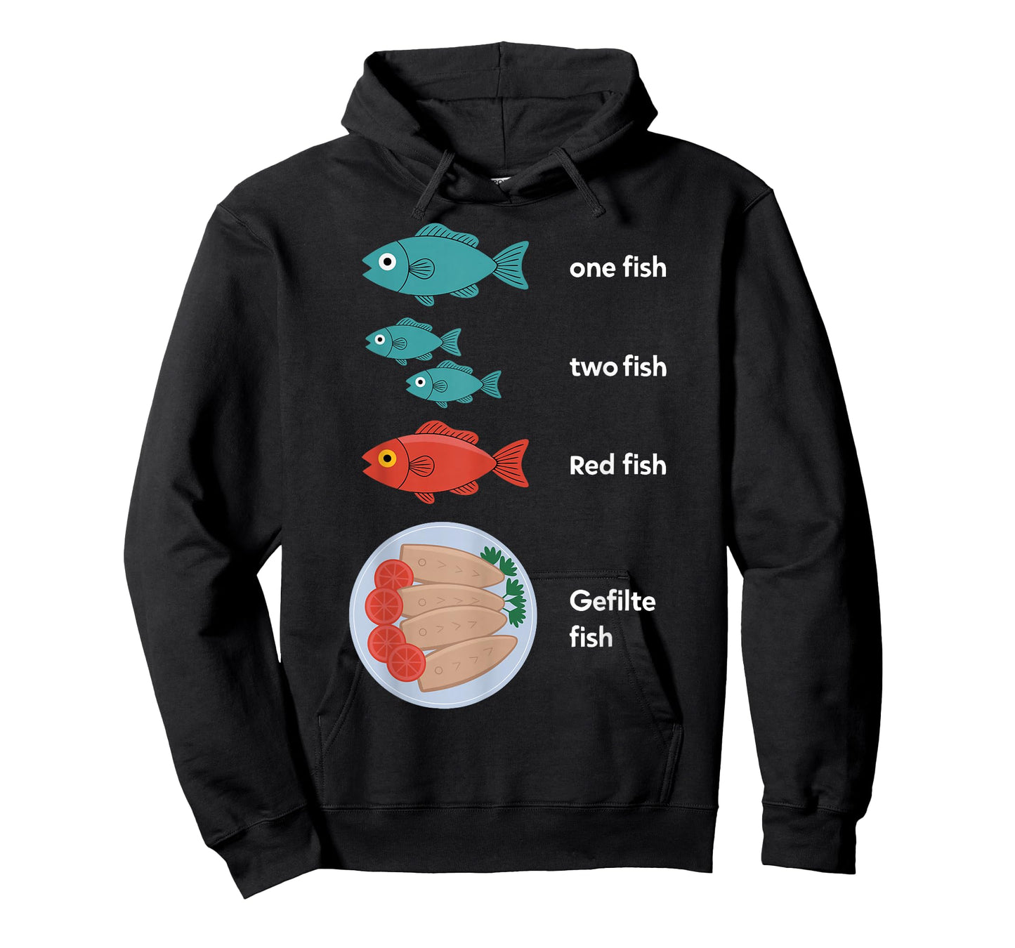 Gefilte Fish One Fish Red Fish Hannuka Jewish Festival Light T-Shirt