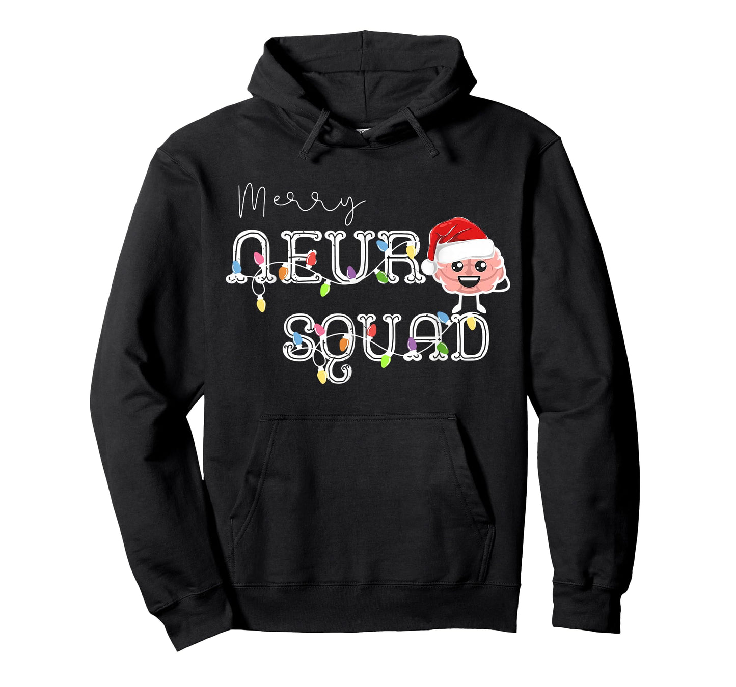 Merry Christmas Neuro Squad Brain Anatomy Neurologist Crew T-Shirt