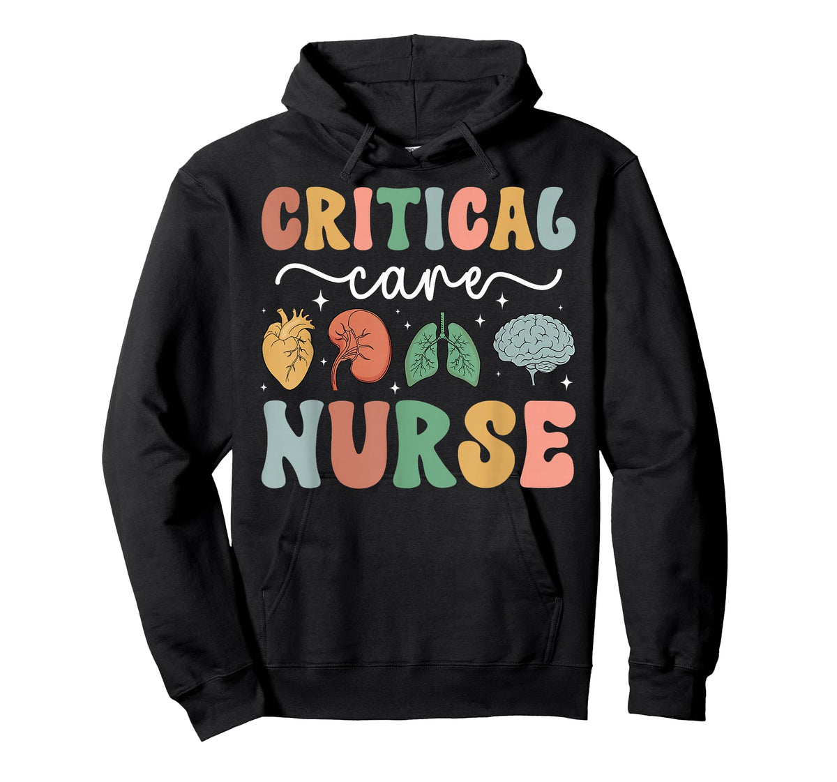 Critical Care Nurse Groovy Critical Care Unit T-Shirt