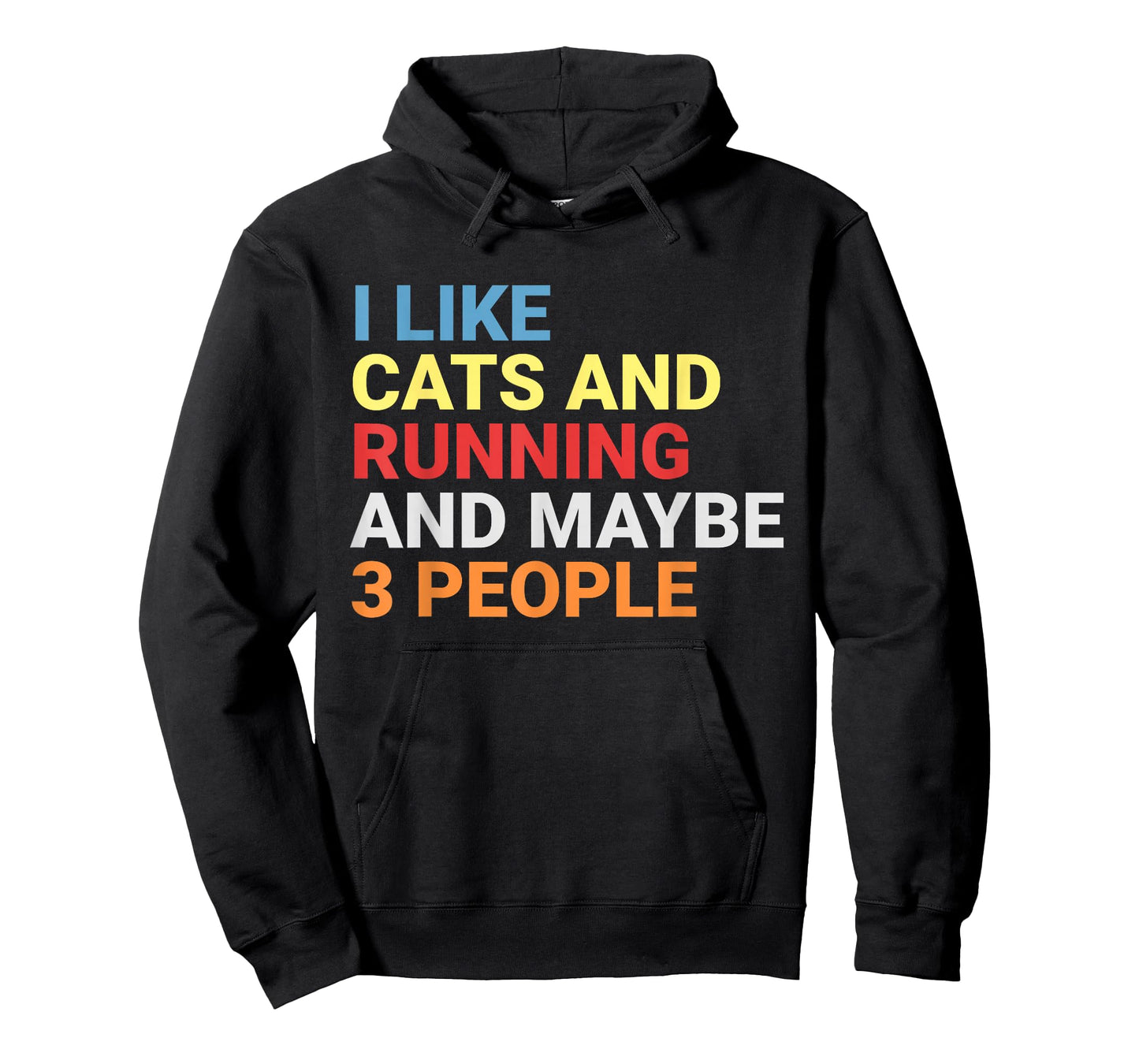 Retro I Like Cats and Running Lover Runner Funny Cat T-Shirt