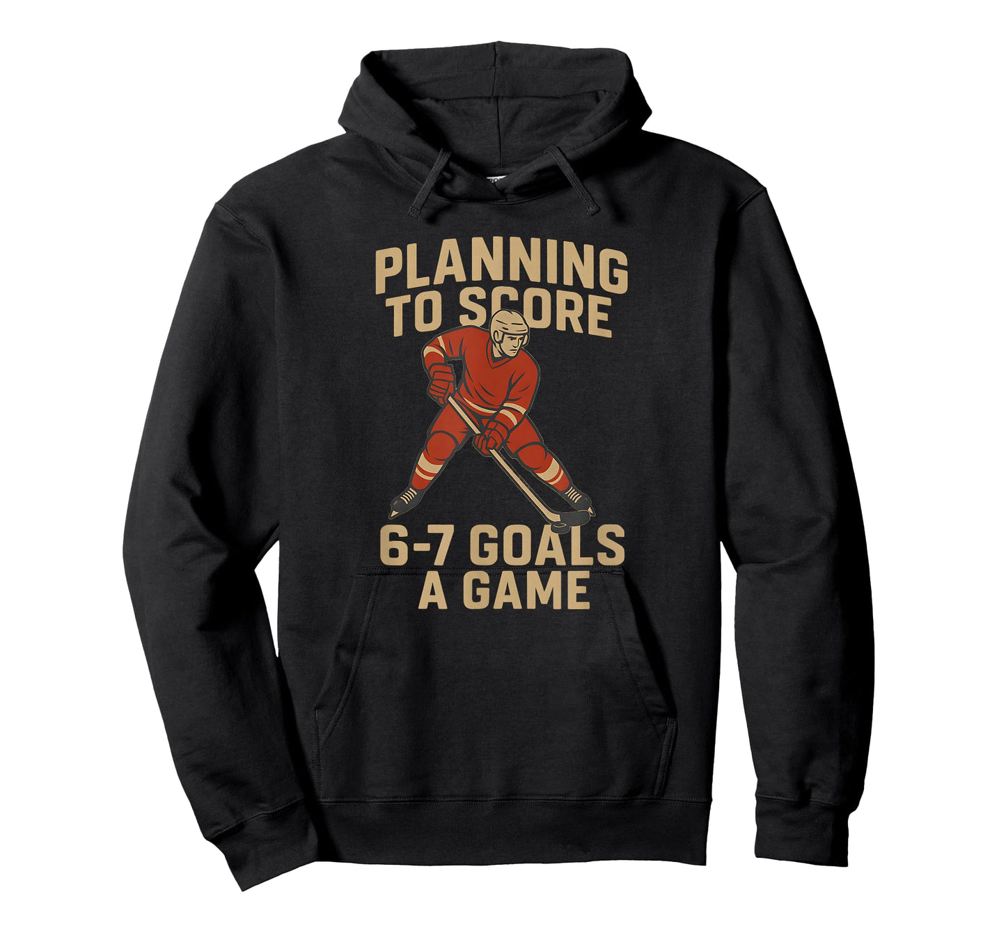 Funny 6-7 Goals A Game Design for Hockey Moms Dads and Kids T-Shirt